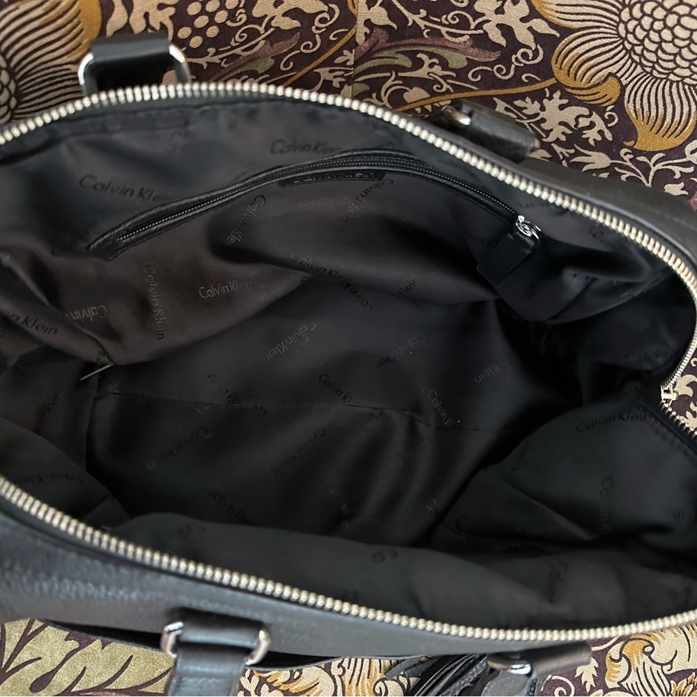 Calvin Klein Leather Satchel - Picture 6 of 7